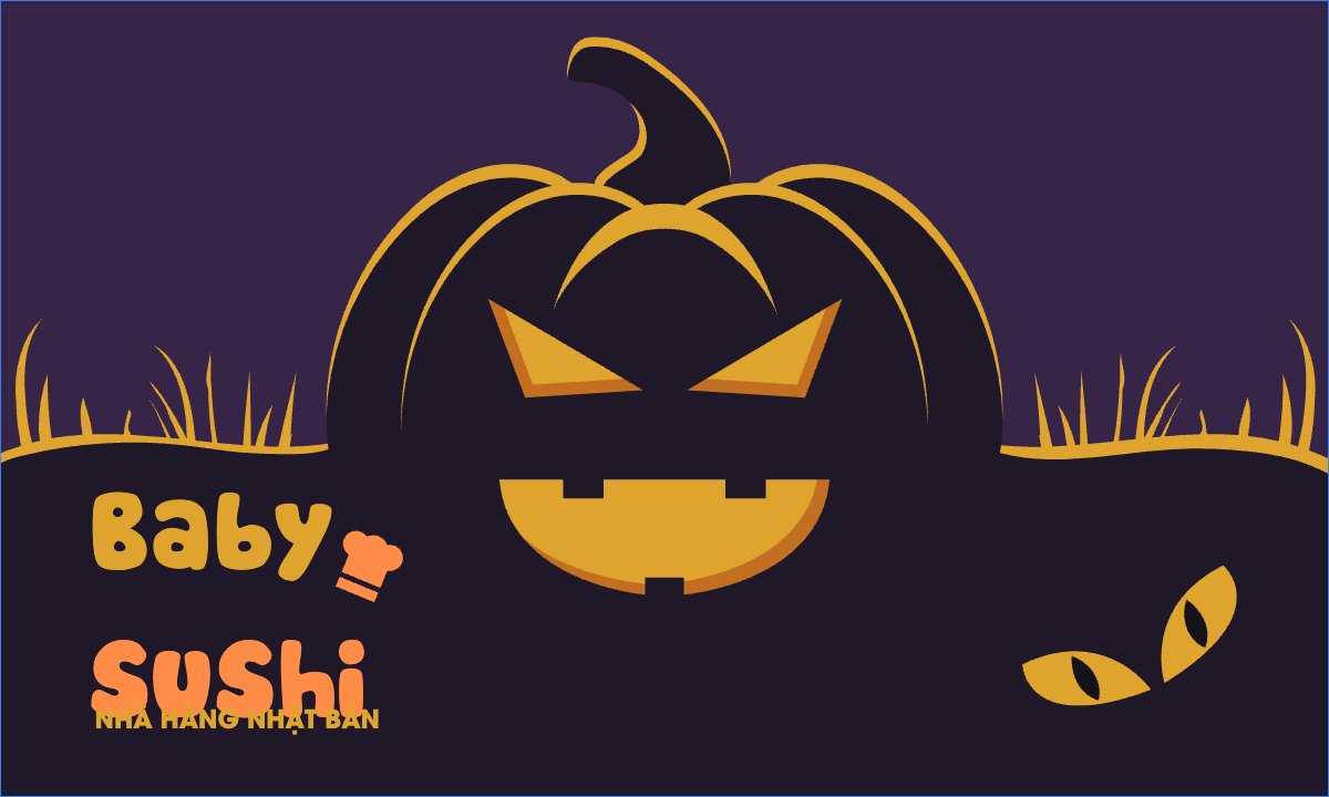 Mẫu Danh thiếp Halloween, đồ ăn, food, thực phẩm, ẩm thực, món ăn, F&B, nhà hàng, thức ăn — LayerPic