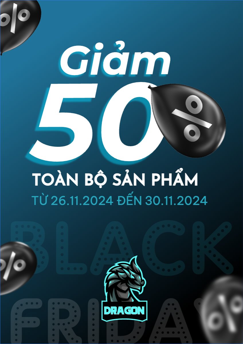 Mẫu Poster chuẩn Black Friday, sự kiện, event, chương trình, sale, thứ 6 đen tối — LayerPic