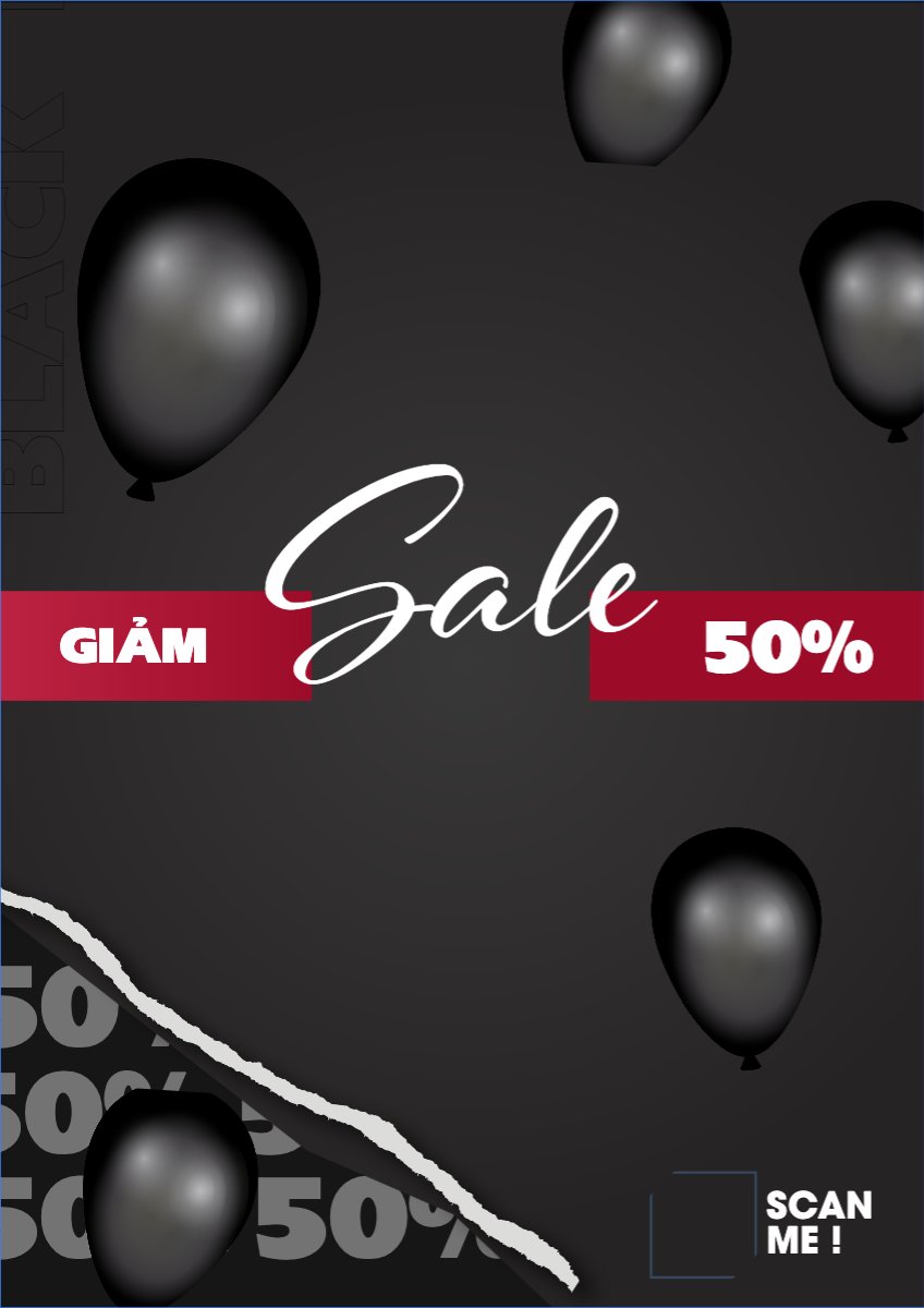 Mẫu Poster chuẩn Black Friday, sự kiện, event, chương trình, sale, thứ 6 đen tối — LayerPic