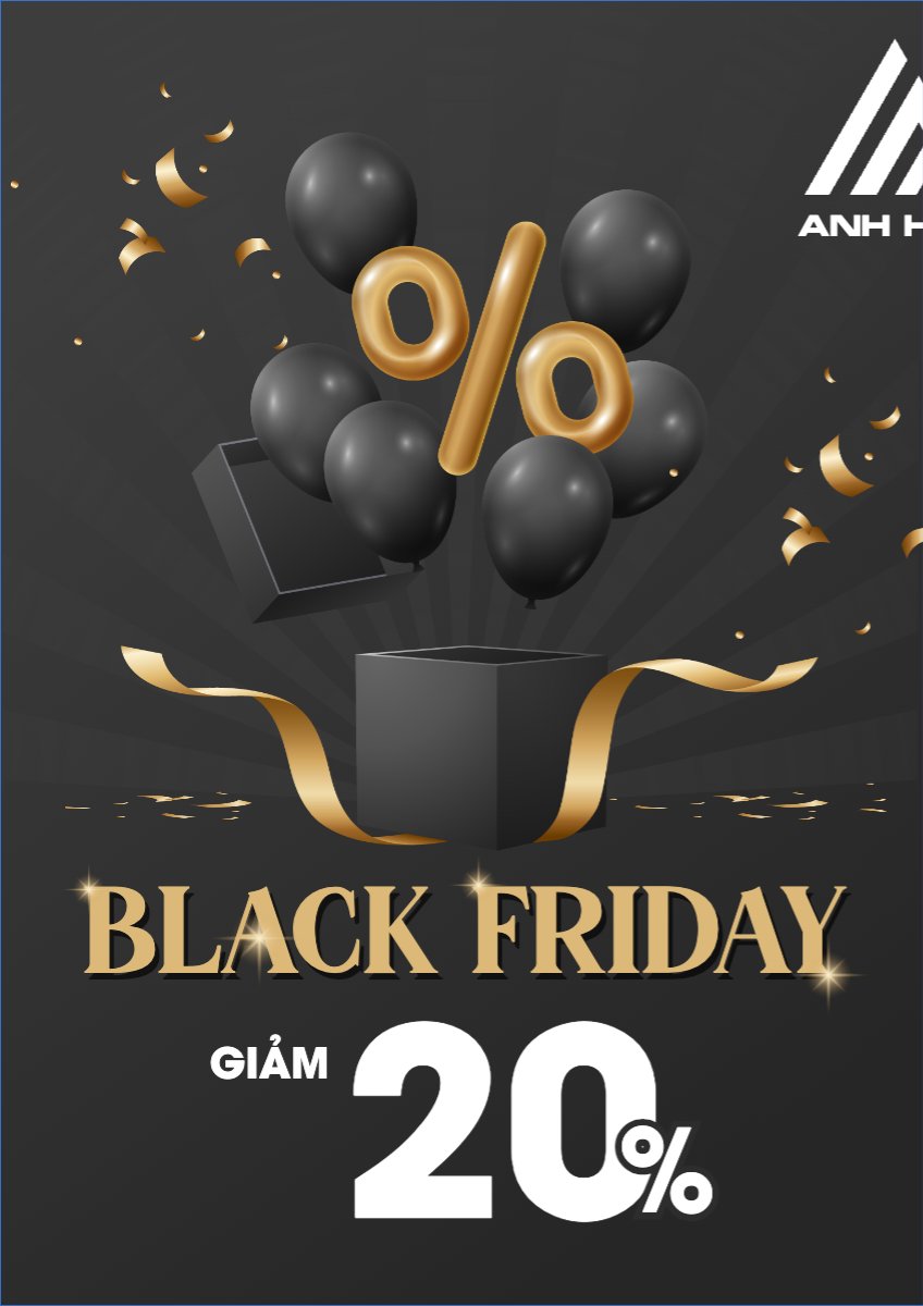 Mẫu Poster chuẩn Black Friday, sự kiện, event, chương trình, sale, thứ 6 đen tối — LayerPic