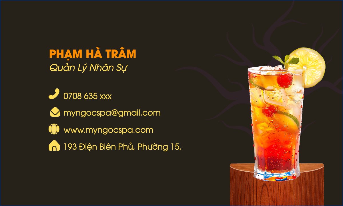 Mẫu Danh thiếp Halloween, nước uống, juice, giải khát, F&B, drink — LayerPic