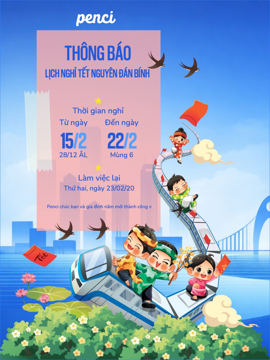 Mẫu Bài post MXH dọc BÌA THÔNG BÁO — LayerPic