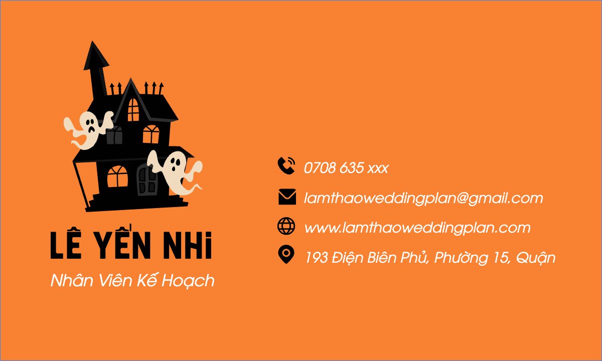 Mẫu Danh thiếp Halloween, sự kiện, event, chương trình, sale, giải trí, entertainment — LayerPic