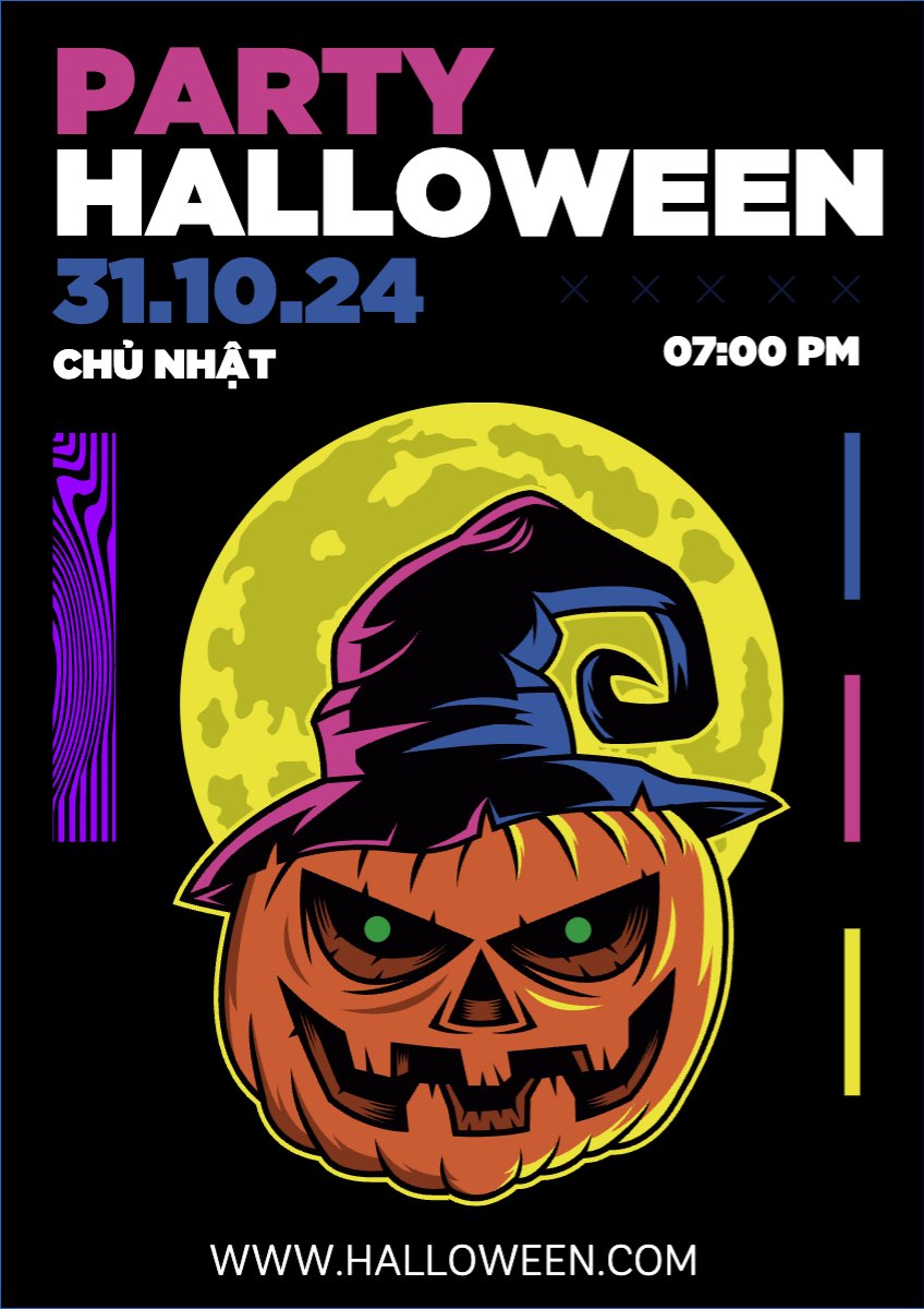 Mẫu Poster chuẩn Halloween, sự kiện, event, chương trình, sale, giải trí, entertainment — LayerPic