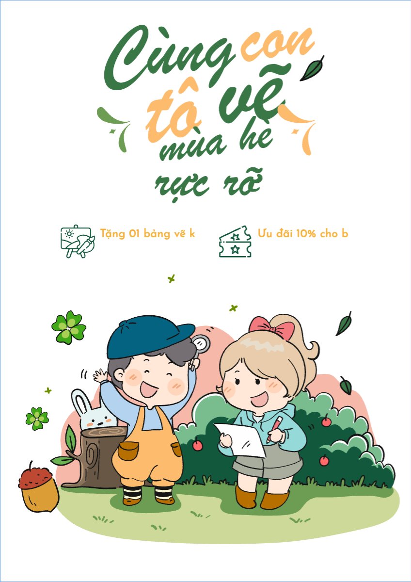 Mẫu Poster chuẩn Giáo dục, education, school, trường học, vẽ — LayerPic