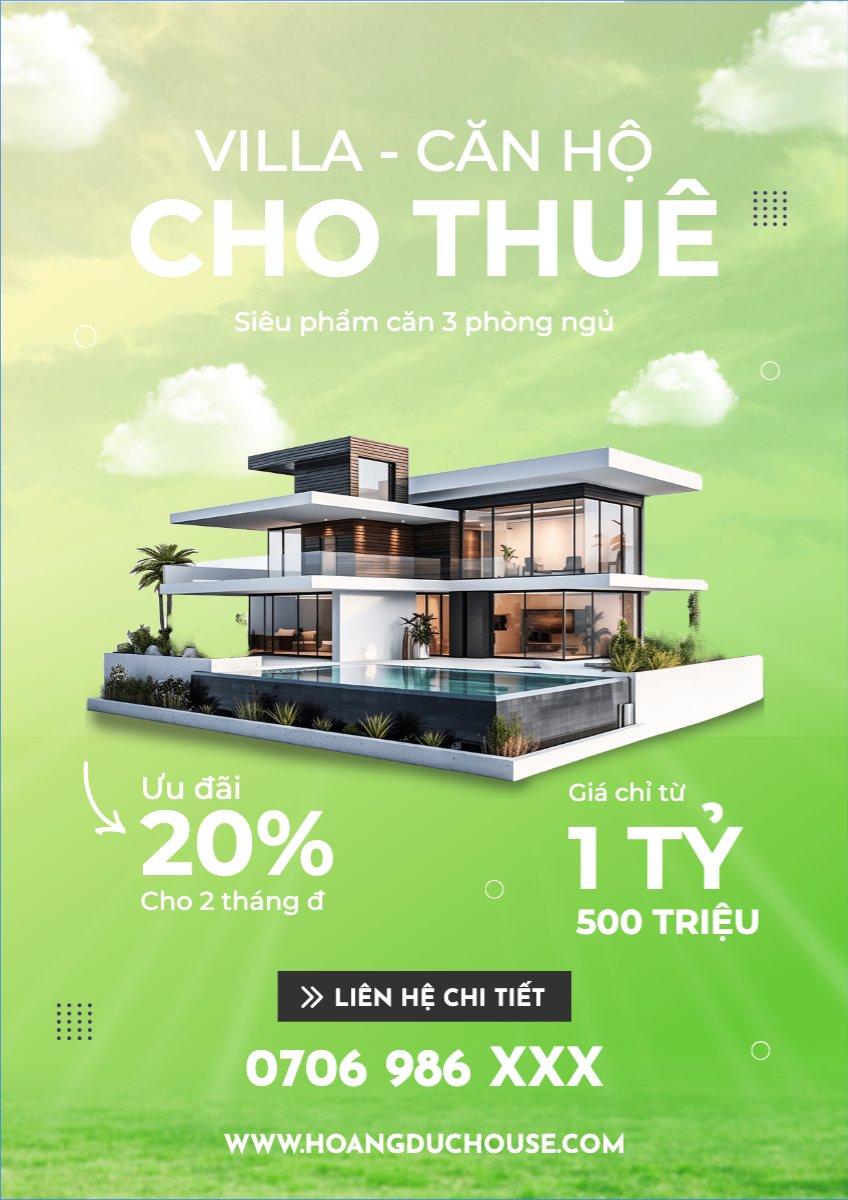 Mẫu Poster chuẩn Xây dựng, build, nội thất, bất động sản, interior, real estate — LayerPic