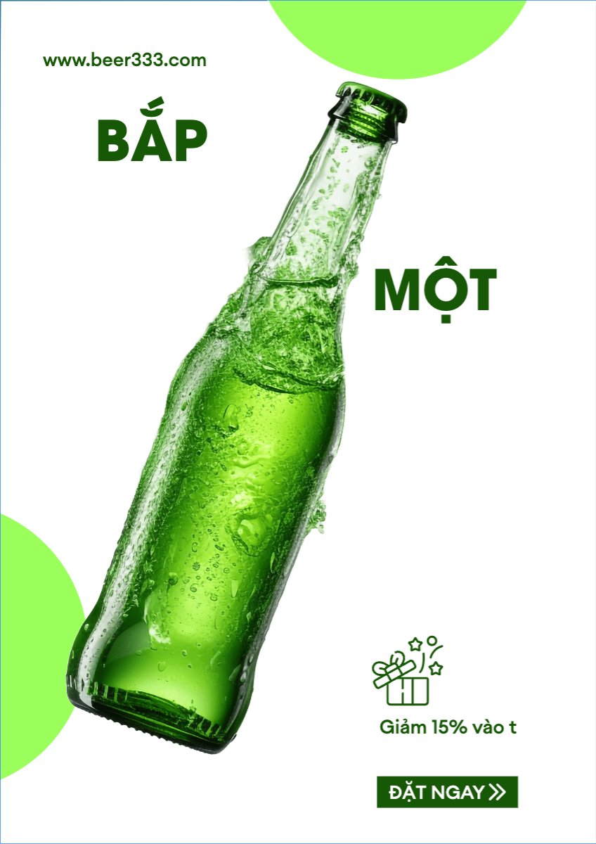 Mẫu Poster chuẩn Nước uống, juice, giải khát, F&B, drink, beer — LayerPic