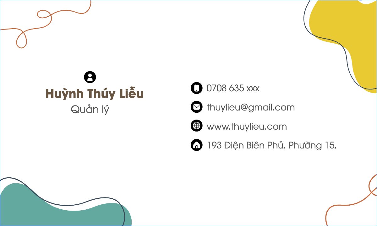 Mẫu Danh thiếp Nước uống, juice, giải khát, F&B, drink, icecream, kem — LayerPic