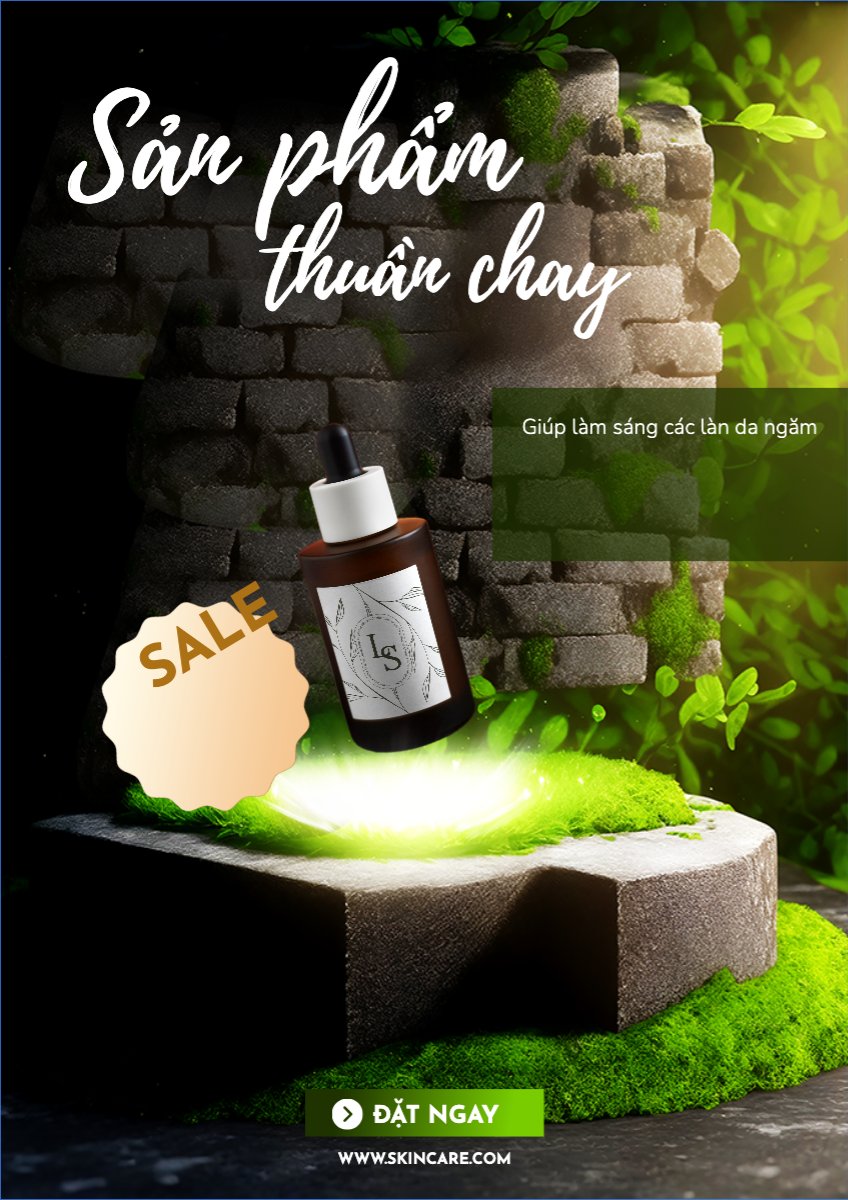 Mẫu Poster chuẩn Spa, beauty, làm đẹp, thẩm mỹ, mỹ phẩm, skincare — LayerPic