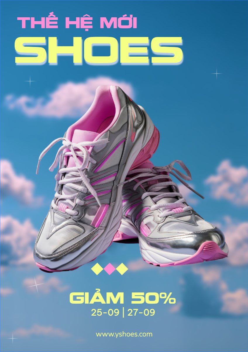 Mẫu Poster chuẩn Fashion, thời trang, quần áo, trang phục, clothes, outfit, giày, shoes — LayerPic