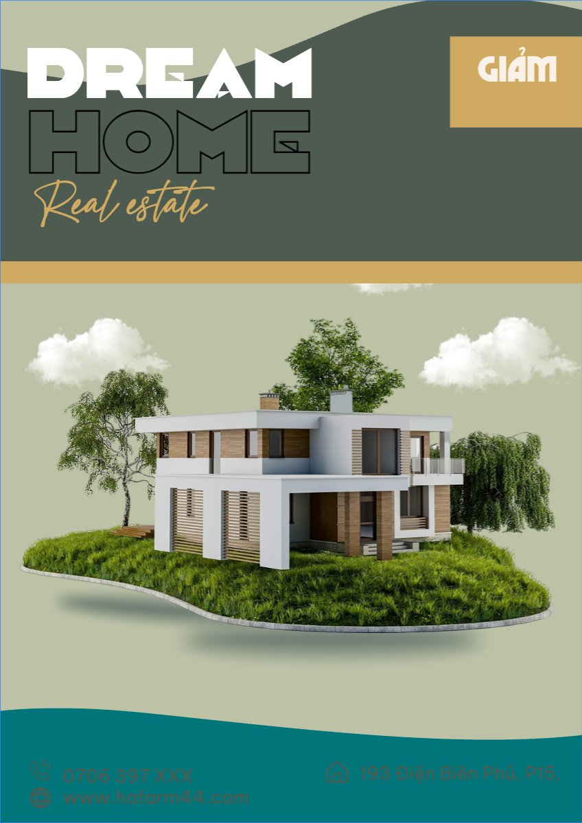 Mẫu Poster chuẩn Xây dựng, build, nội thất, bất động sản, interior, real estate — LayerPic