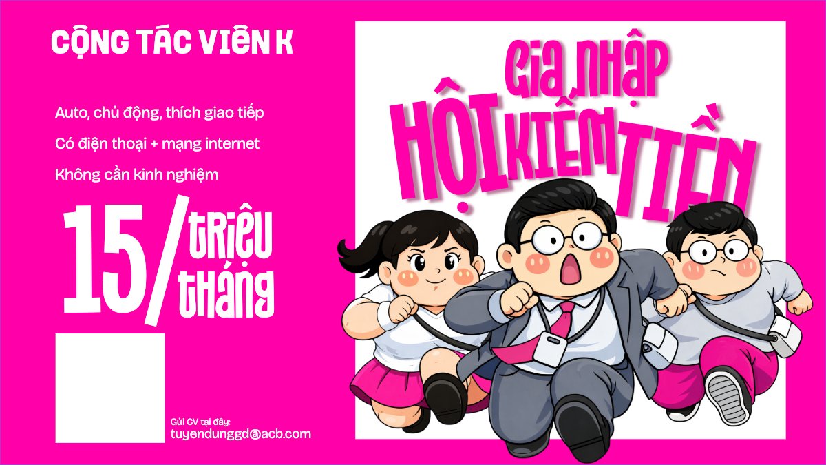 Mẫu Bài post MXH (16:9) Tuyển dụng kinh doanh — LayerPic