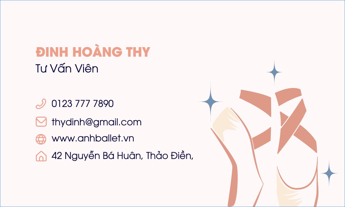 Mẫu Danh thiếp Giáo dục, education, school, trường học, dance, múa — LayerPic
