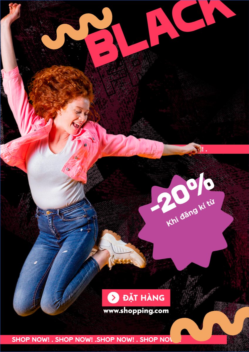 Mẫu Poster chuẩn Fashion, thời trang, quần áo, trang phục, clothes, outfit — LayerPic