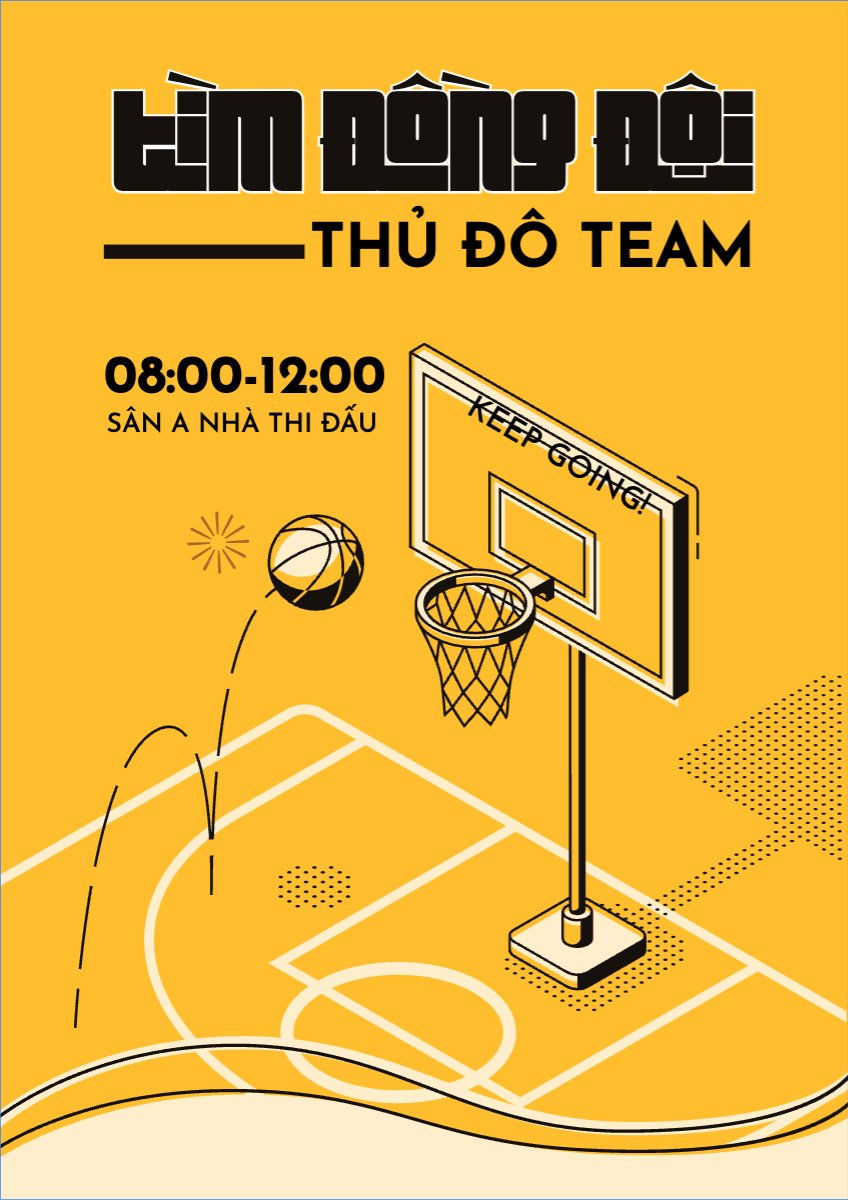 Mẫu Poster chuẩn Giáo dục, education, school, trường học,bóng rổ, basketball — LayerPic