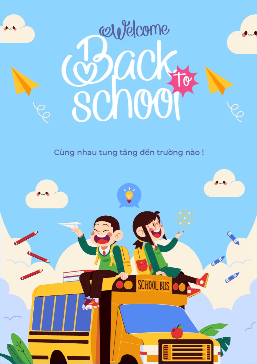 Mẫu Poster chuẩn Giáo dục, education, school, trường học — LayerPic