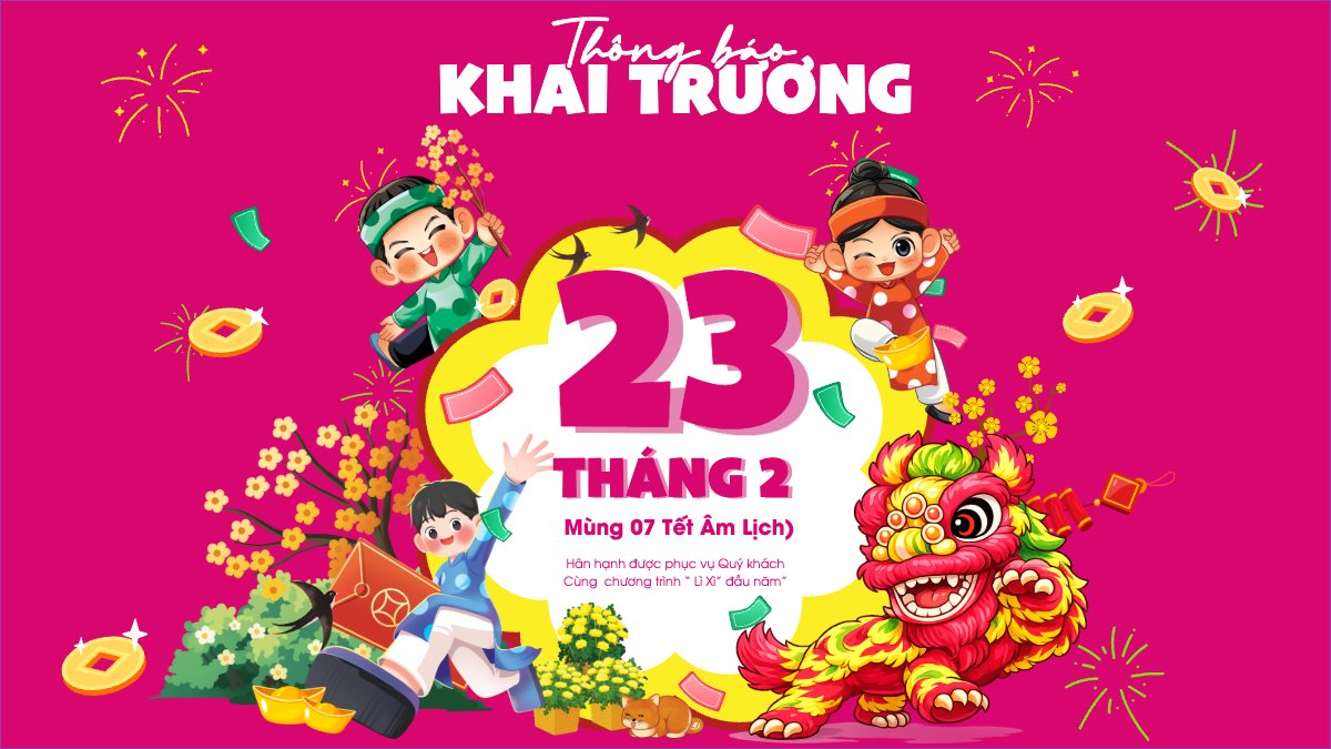 Thông báo khai trương đầu năm