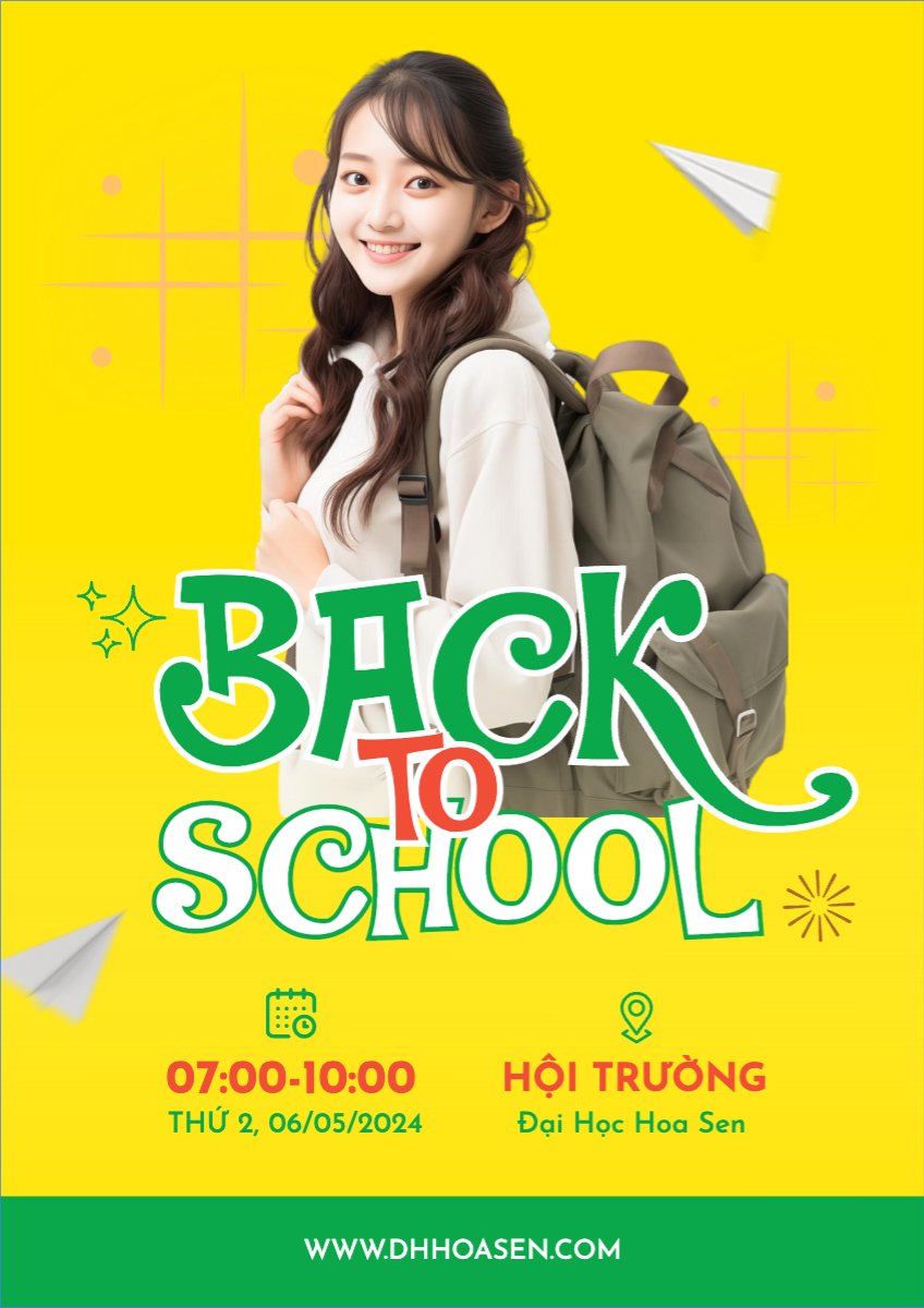Mẫu Poster chuẩn Giáo dục, education, school, trường học — LayerPic