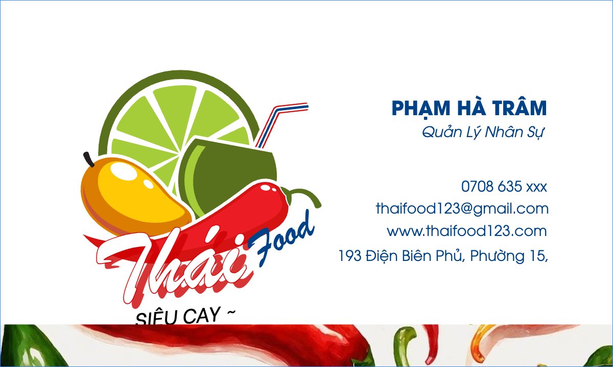 Mẫu Danh thiếp Đồ ăn, food, thực phẩm, ẩm thực, món ăn, F&B, nhà hàng, thức ăn — LayerPic