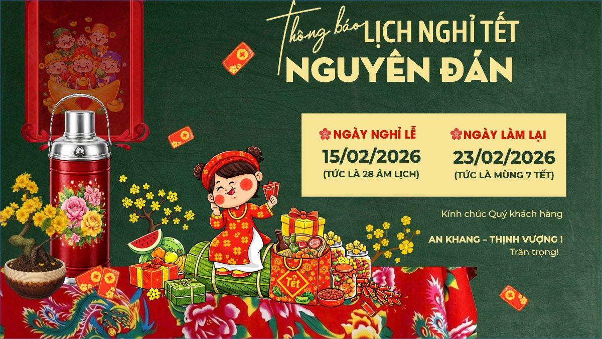 Mẫu Bài post MXH (16:9) Thông báo nghỉ tết Nguyên Đán — LayerPic