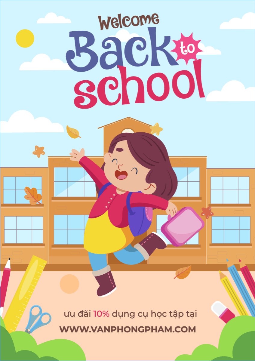 Mẫu Poster chuẩn Giáo dục, education, school, trường học — LayerPic