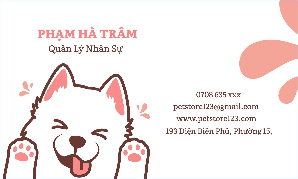 Mẫu Danh thiếp Pet, thú cưng, thú nuôi, động vật, animal — LayerPic