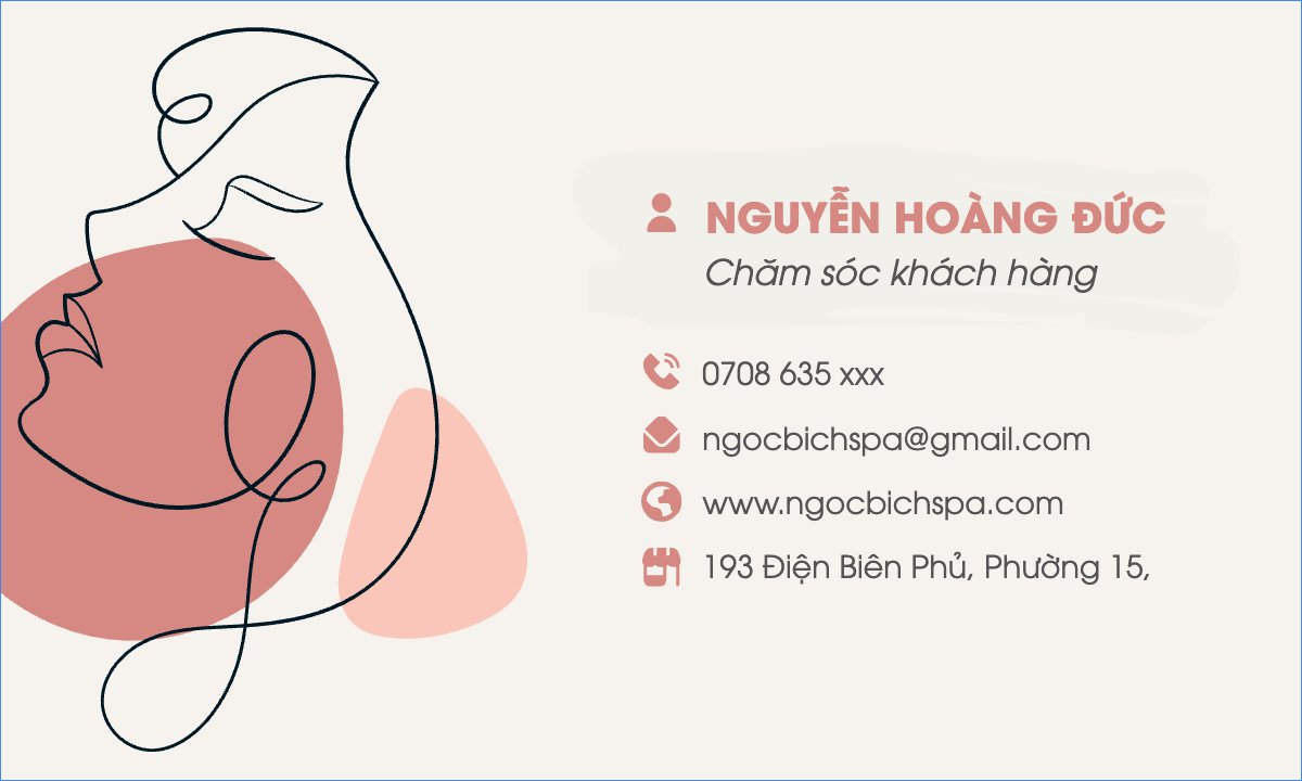 Mẫu Danh thiếp Spa, beauty, làm đẹp, thẩm mỹ, mỹ phẩm, cosmetic — LayerPic
