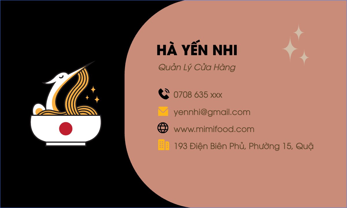 Mẫu Danh thiếp Đồ ăn, food, thực phẩm, ẩm thực, món ăn, F&B, thức ăn — LayerPic
