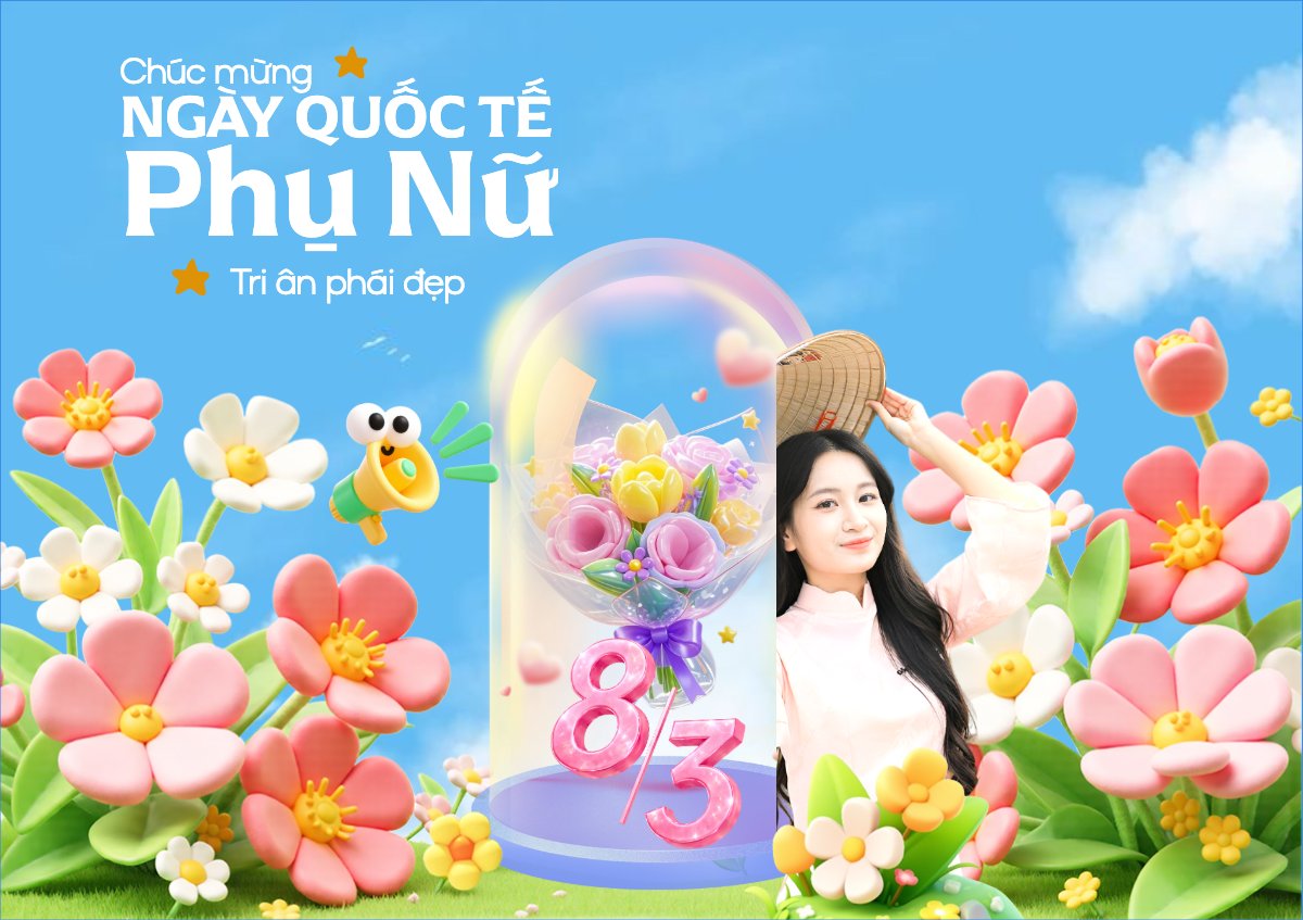 Mẫu Thiệp chúc mừng Chúc mừng ngày Quốc tế phụ nữ 8/3 — LayerPic