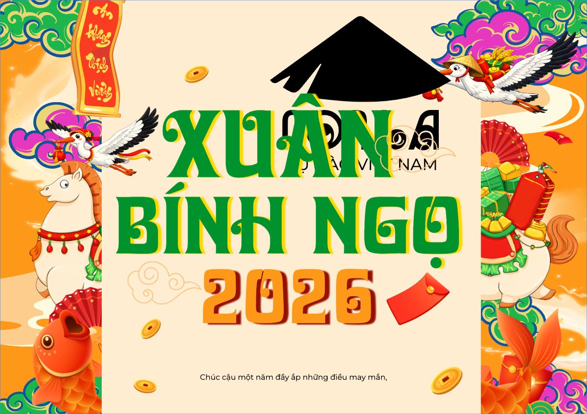 Mẫu Thiệp chúc mừng Xuân Bính Ngọ 2026 — LayerPic