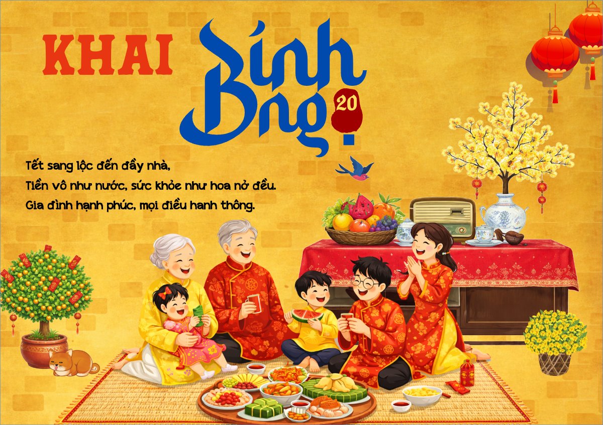 Mẫu Thiệp chúc mừng Khai xuân bính ngọ 2026 — LayerPic