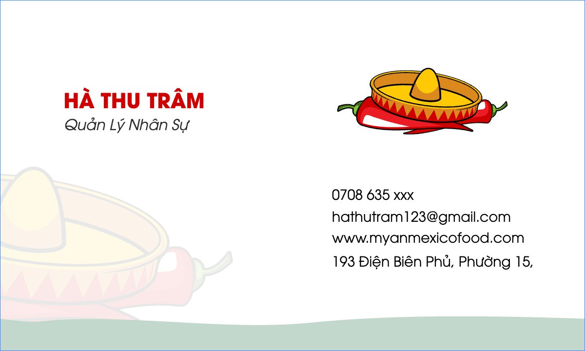 Mẫu Danh thiếp Đồ ăn, food, thực phẩm, ẩm thực, món ăn, F&B, thức ăn — LayerPic