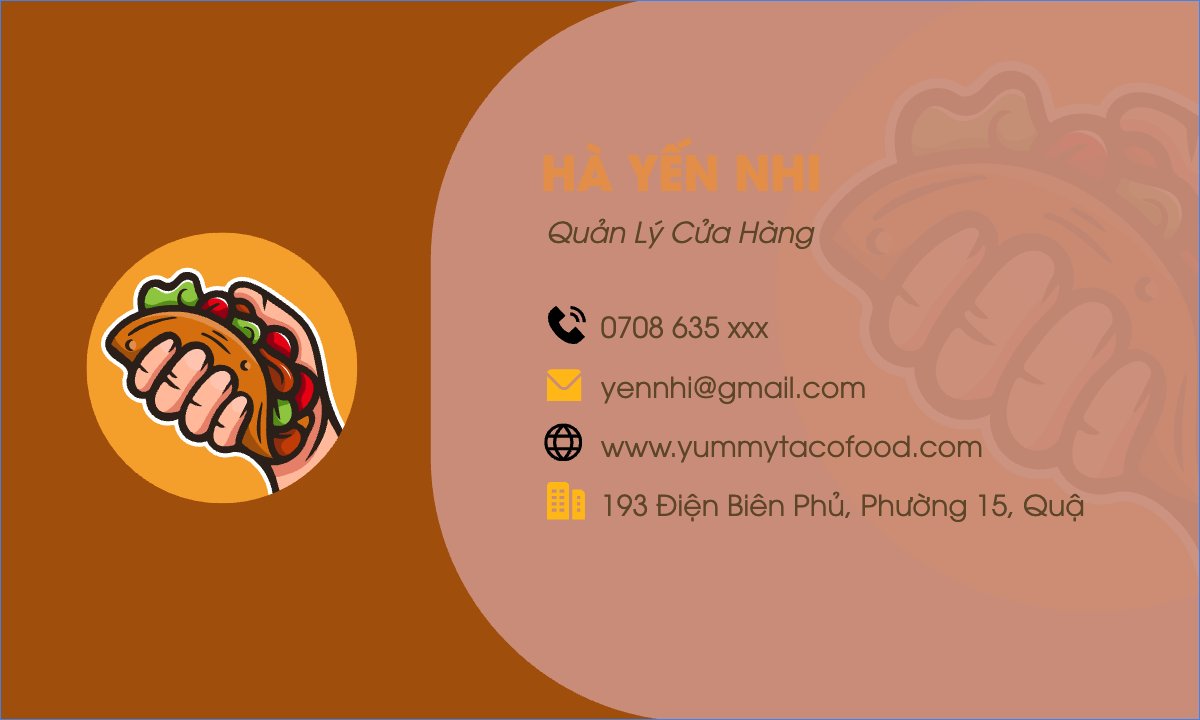 Mẫu Danh thiếp Đồ ăn, food, thực phẩm, ẩm thực, món ăn, F&B, thức ăn — LayerPic