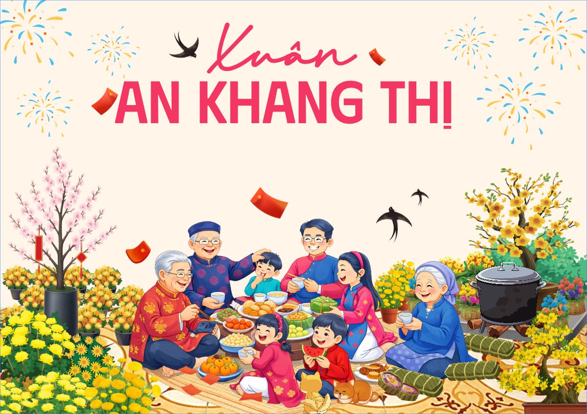 Mẫu Thiệp chúc mừng Xuân an khang thịnh vượng — LayerPic