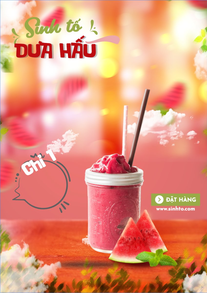 Mẫu Poster chuẩn Nước uống, juice, giải khát, F&B, drink — LayerPic
