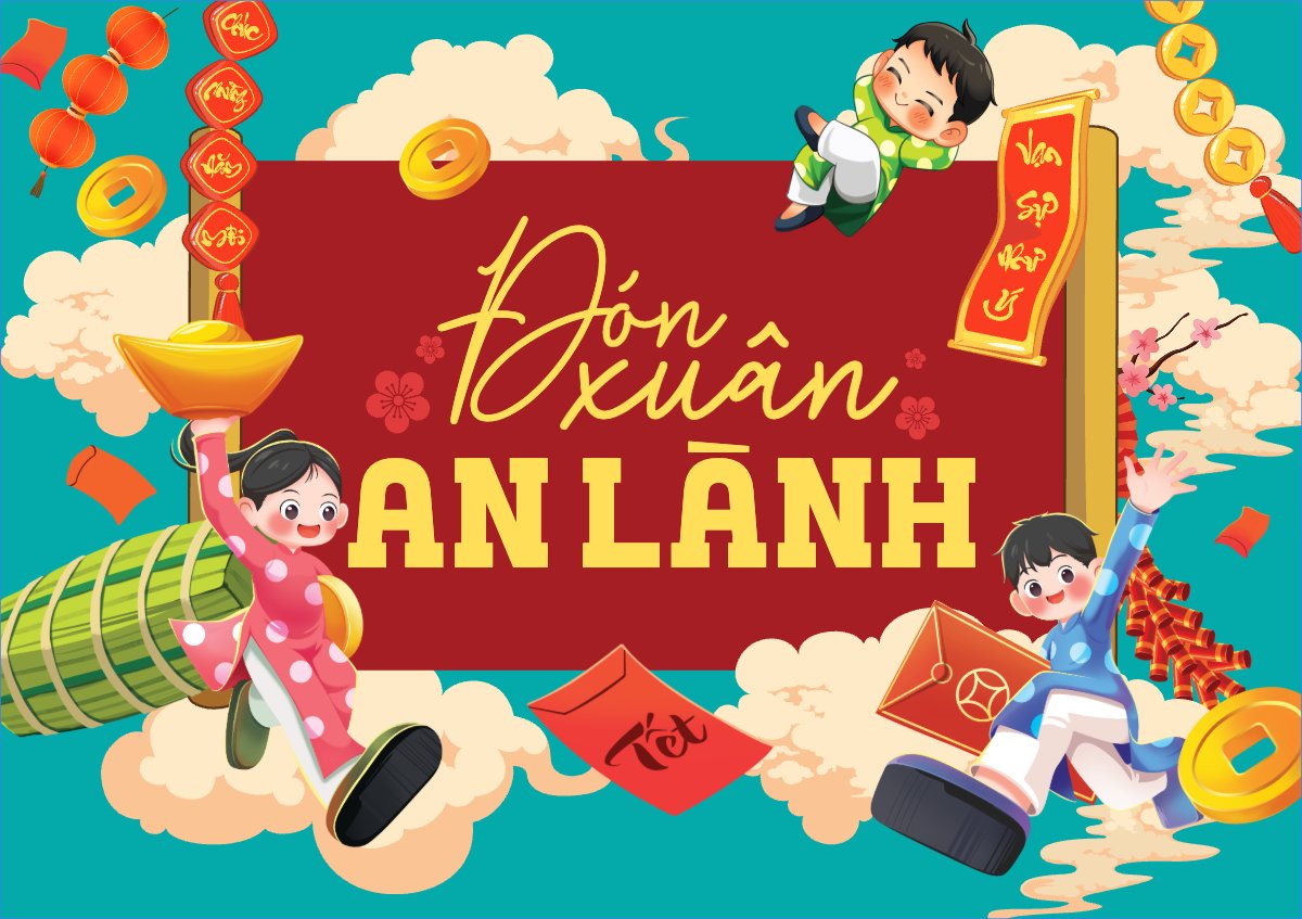 Mẫu Thiệp chúc mừng Đón xuân bính ngọ — LayerPic