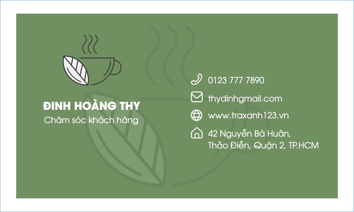 Mẫu Danh thiếp Nước uống, juice, giải khát, F&B, drink — LayerPic