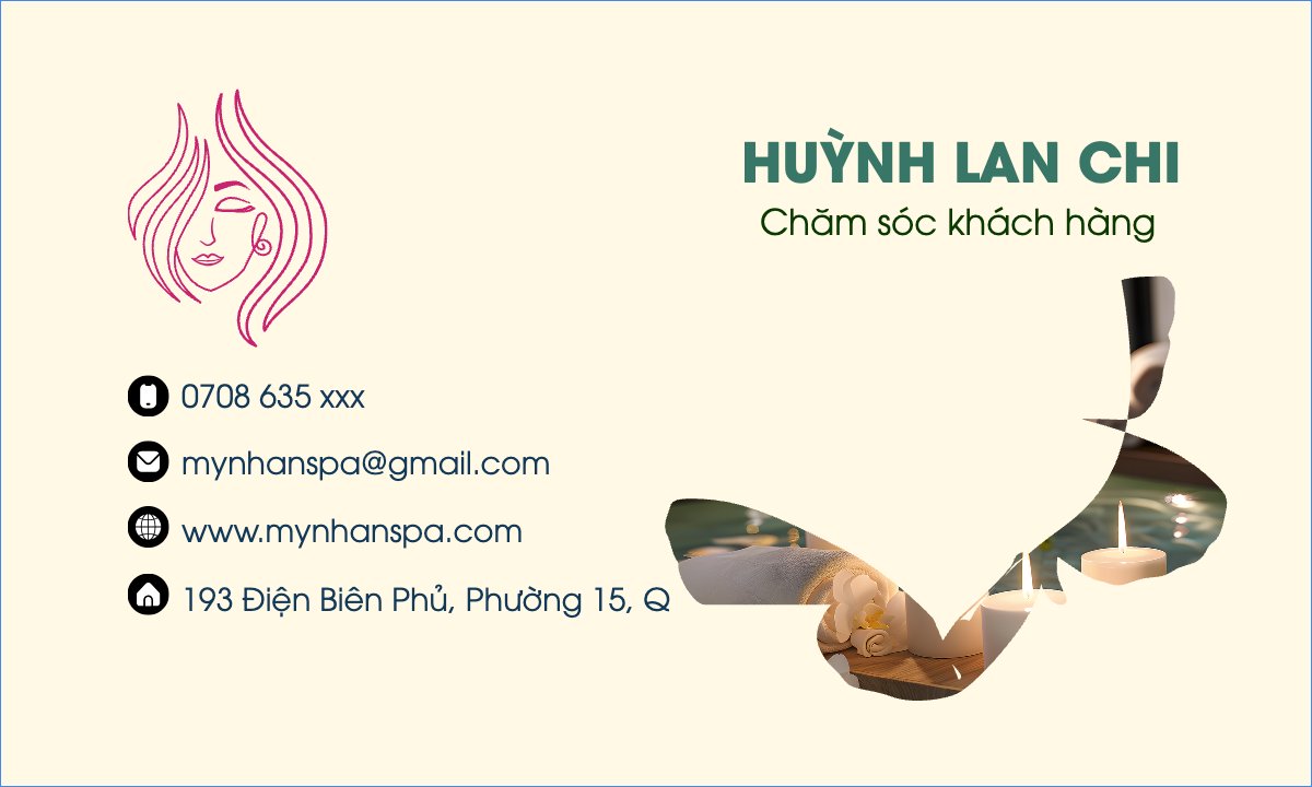 Mẫu Danh thiếp Spa, beauty, làm đẹp, thẩm mỹ, mỹ phẩm, cosmetic — LayerPic