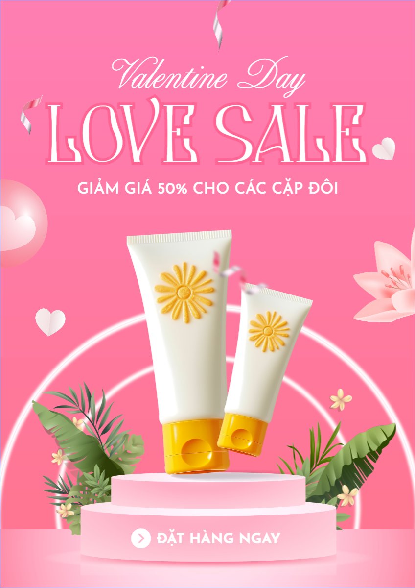 Mẫu Poster chuẩn Spa, beauty, làm đẹp, thẩm mỹ, mỹ phẩm, comestic — LayerPic