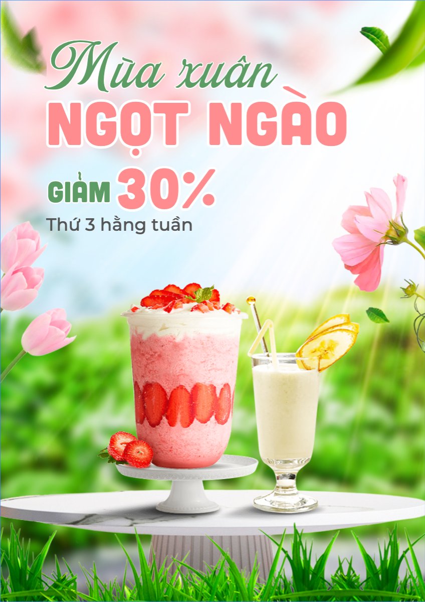 Mẫu Poster chuẩn Nước uống, juice, giải khát, F&B, drink — LayerPic