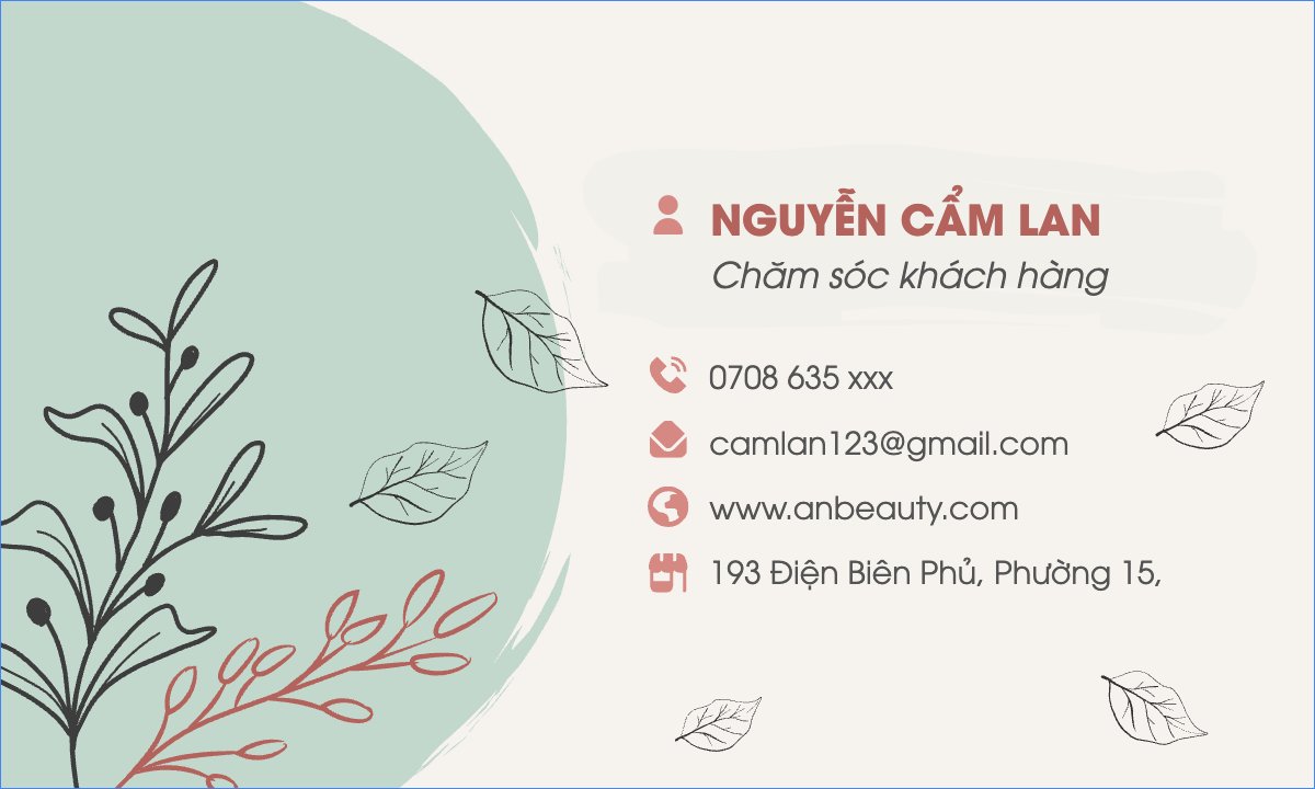 Mẫu Danh thiếp Spa, beauty, làm đẹp, thẩm mỹ, mỹ phẩm, cosmetic — LayerPic