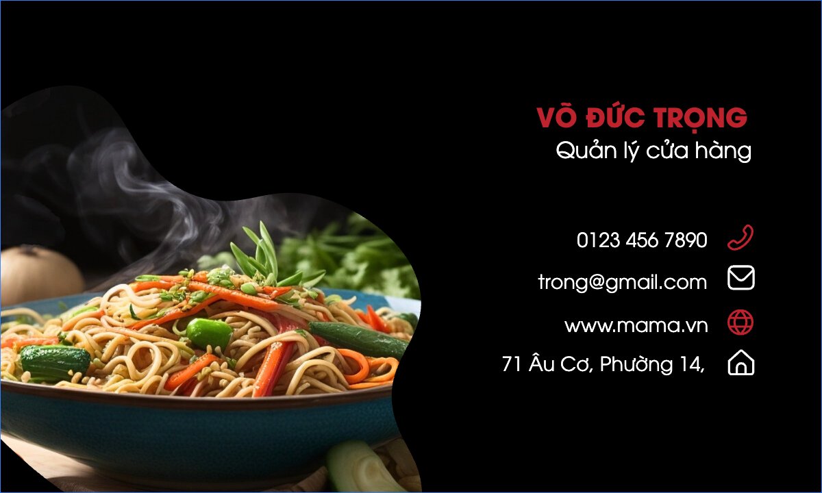 Mẫu Danh thiếp Đồ ăn, food, thực phẩm, ẩm thực, món ăn, F&B, thức ăn — LayerPic