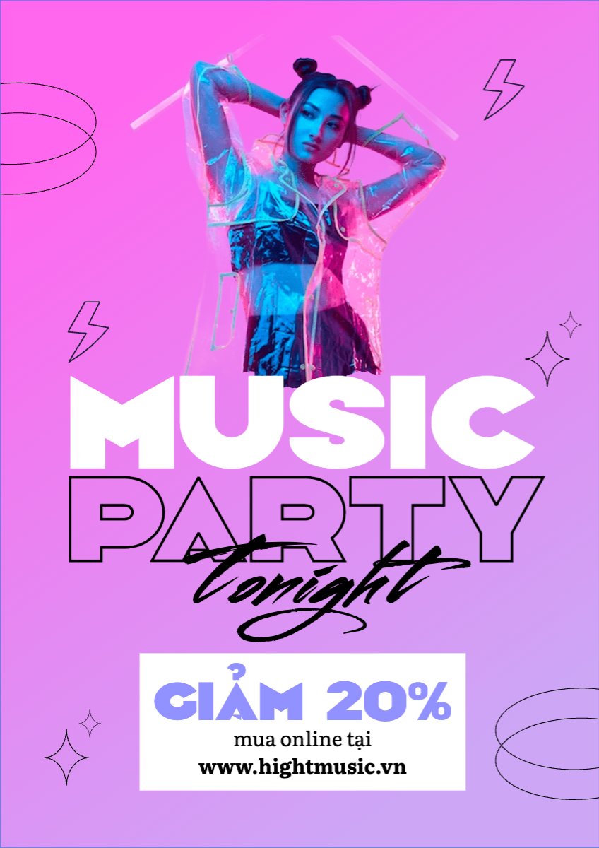 Mẫu Poster chuẩn Sự kiện, event, chương trình, sale, giải trí, entertainment, party — LayerPic