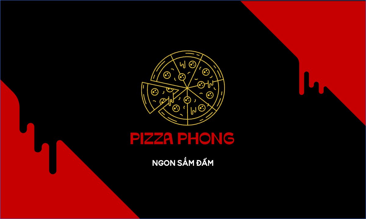 Mẫu Danh thiếp Đồ ăn, food, thực phẩm, ẩm thực, món ăn, F&B, thức ăn, pizza — LayerPic
