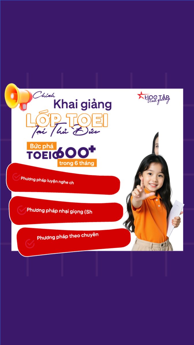 Mẫu Bài post MXH (9:16) Bản tin khai giảng — LayerPic