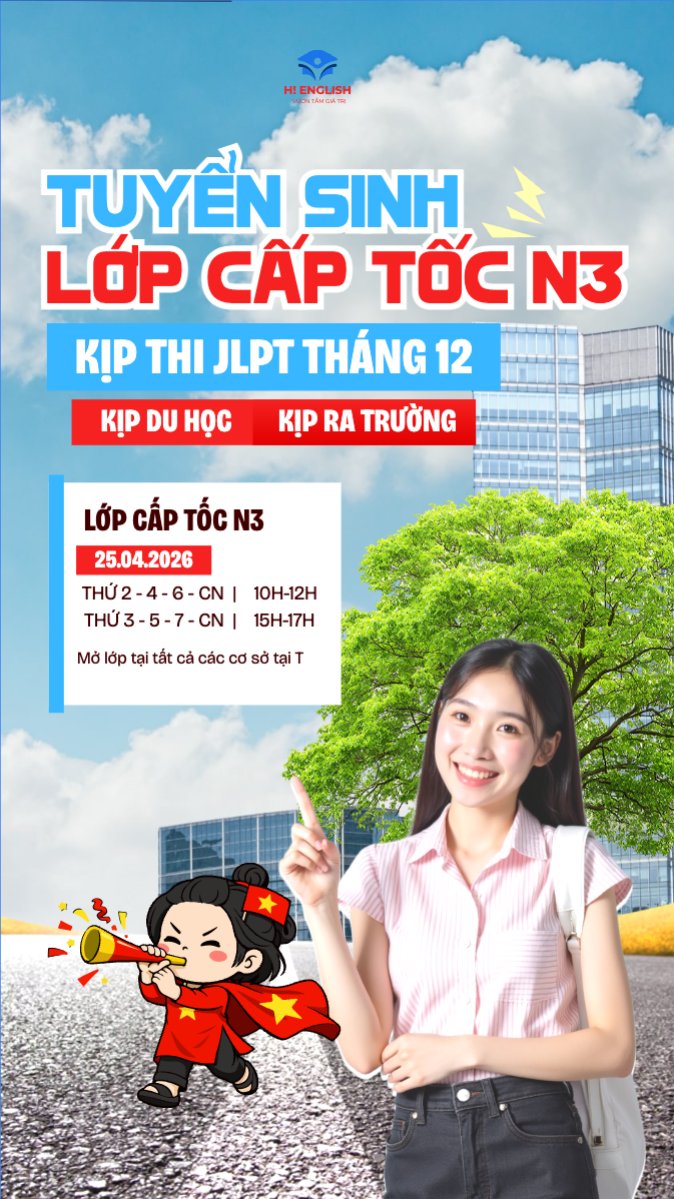 Tuyển sinh lớp cấp tốc