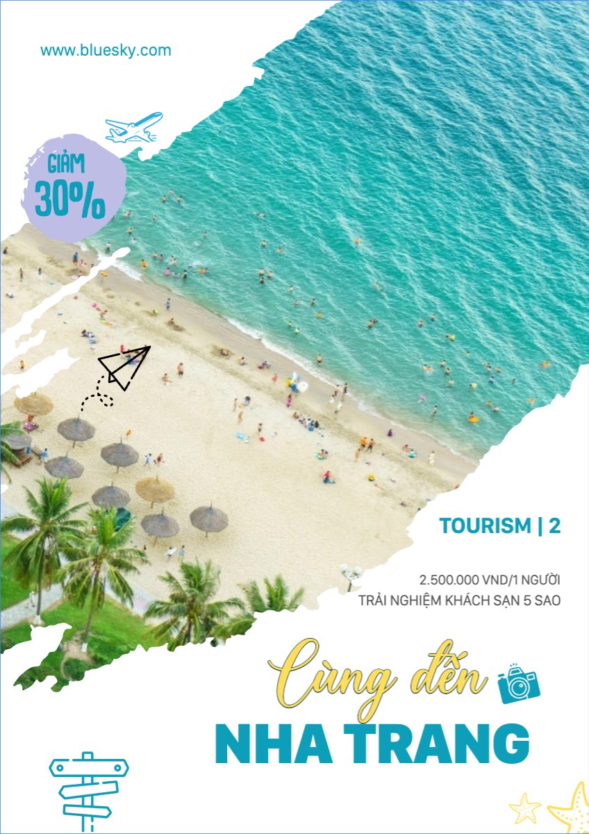 Mẫu Poster chuẩn Du lịch, travel, tourism, trải nghiệm, khám phá — LayerPic