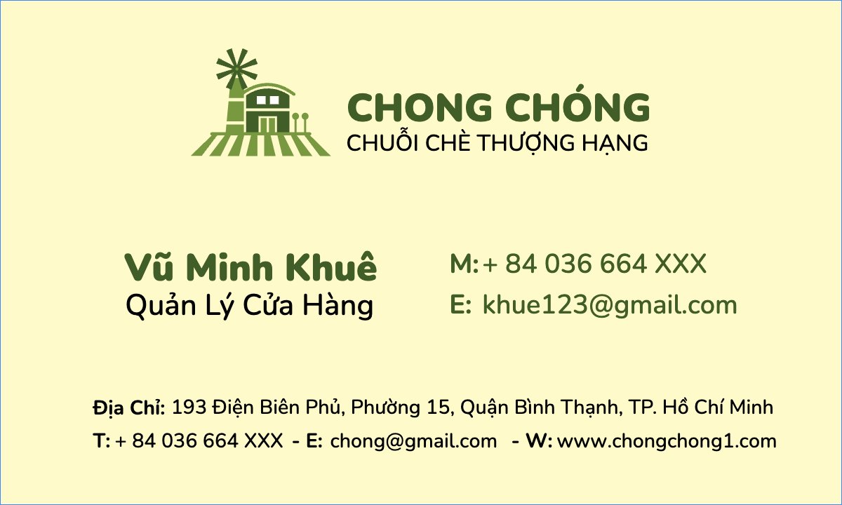 Mẫu Danh thiếp Nông sản, agricultural, farm, trà — LayerPic