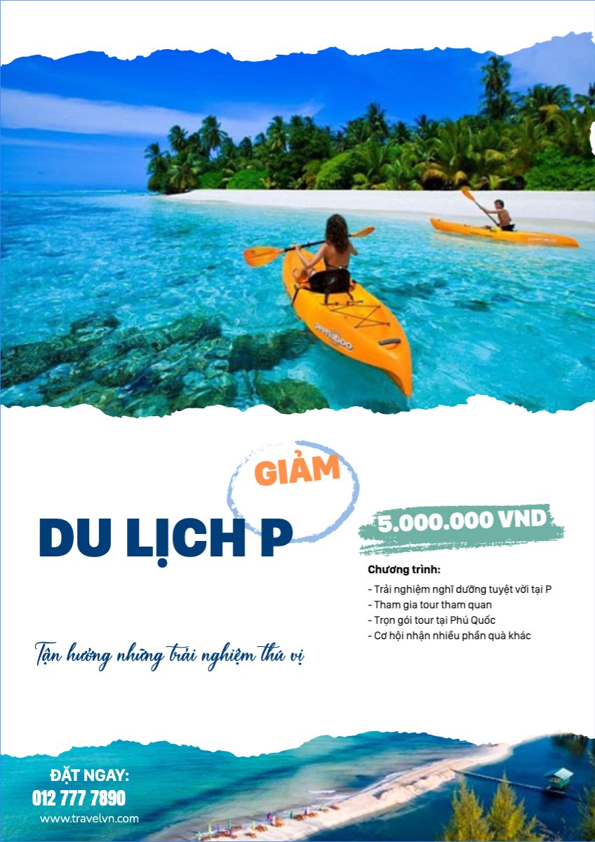Mẫu Poster chuẩn Du lịch, travel, tourism, trải nghiệm, khám phá — LayerPic