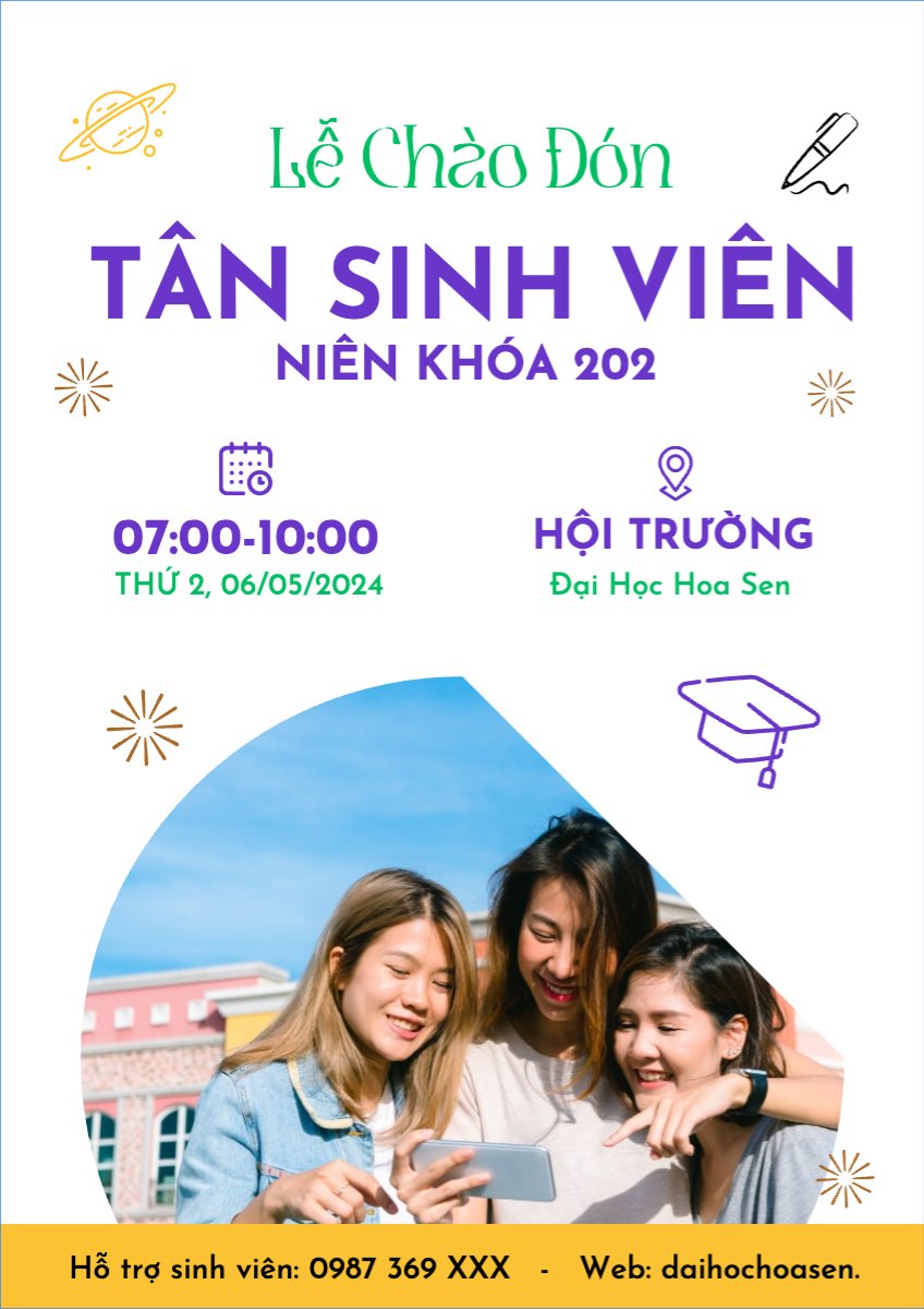 Mẫu Poster chuẩn Giáo dục, education, school, trường học — LayerPic